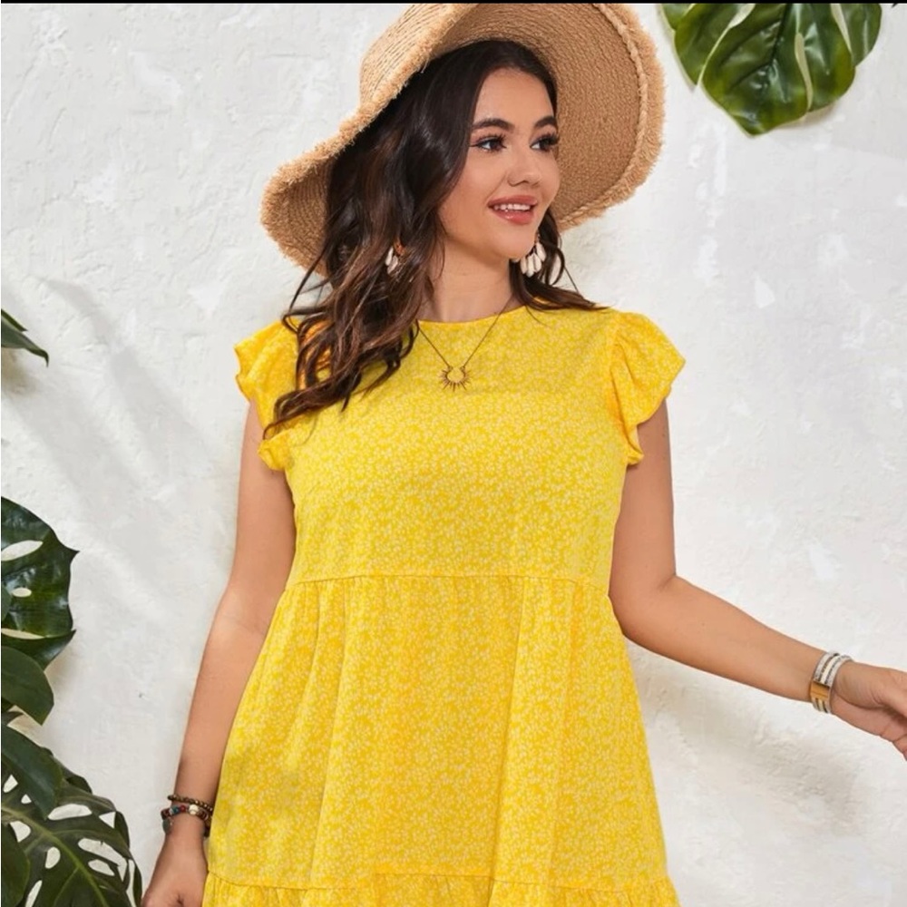 NWT- Emery Rose Butterfly Sleeve Dress Size Small - Picture 9 of 13